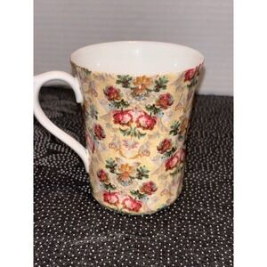 Royal Patrician Fine Bone China Mug Chintz Floral Rose Staffordshire England